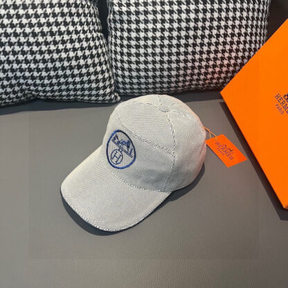 Hermes canvas breathable baseball cap - Image 3