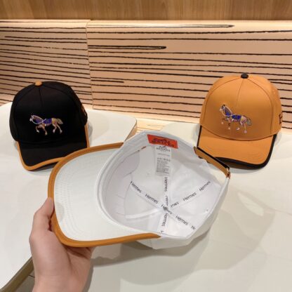 Hermès Unisex Canvas Baseball Cap - Image 3