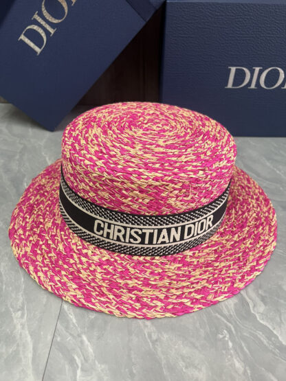 Dior Raffia Straw Hat - Image 4