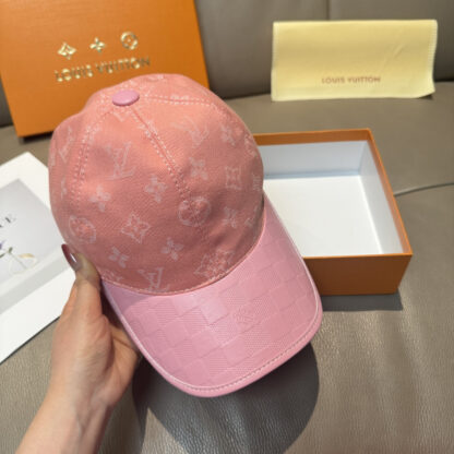 Louis Vuitton embossed leather baseball cap - Image 3