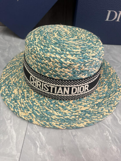 Dior Raffia Straw Hat - Image 4