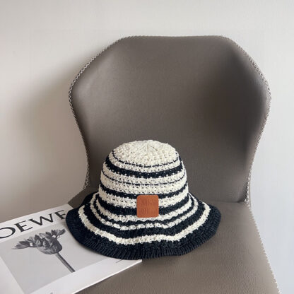 Dior colorblock woven simple bucket hat - Image 4