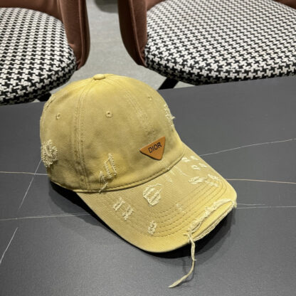 Dior ripped triangle logo baseball cap - Image 4