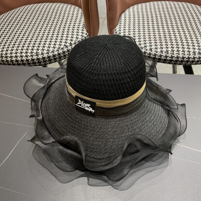 Dior elegant wide-brimmed sun hat - Image 3