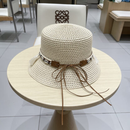 Hermès hollow bucket straw hat - Image 3