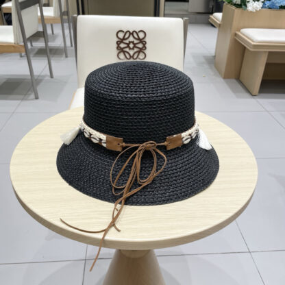 Hermes hollow bucket straw hat - Image 3