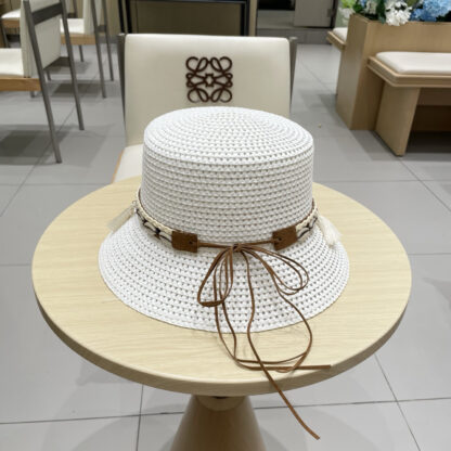 Hermes hollow bucket straw hat - Image 3