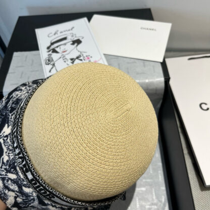 Dior fashion old flower pot hat straw hat - Image 4