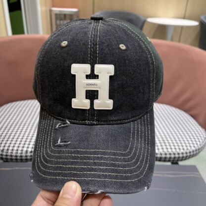 Hermes Fashion Denim Baseball Cap - Image 3