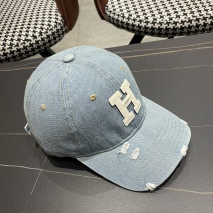Hermes Fashion Denim Baseball Cap - Image 3