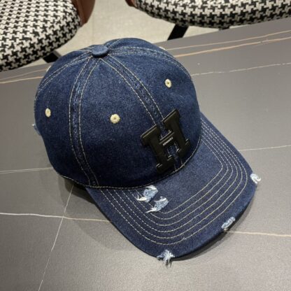 Hermes Fashion Denim Baseball Cap - Image 3
