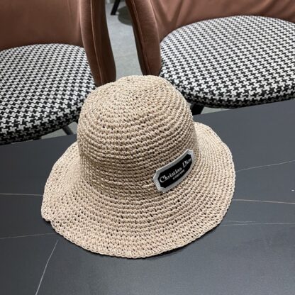 Dior Fashion Sunshade Straw Hat - Image 4