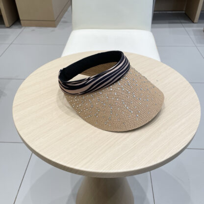 Dior rhinestone visor hat - Image 4