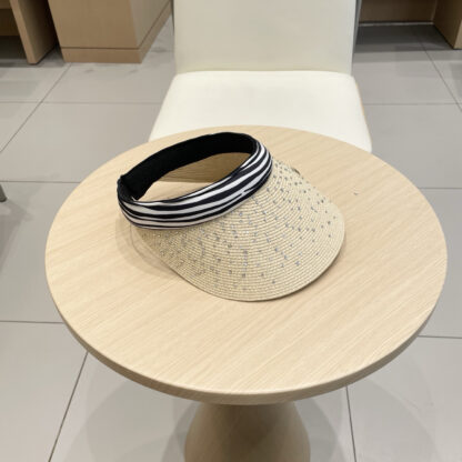 Dior rhinestone visor hat - Image 4