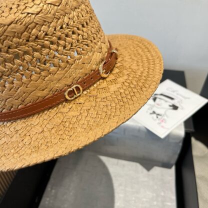 Dior new raffia flat cap - Image 4