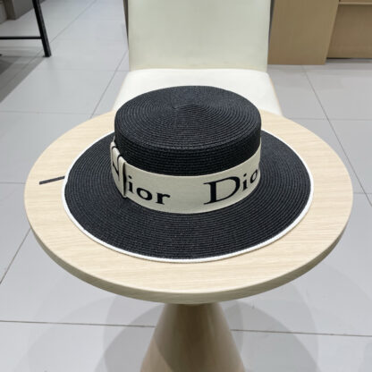 Dior new flat straw hat - Image 4