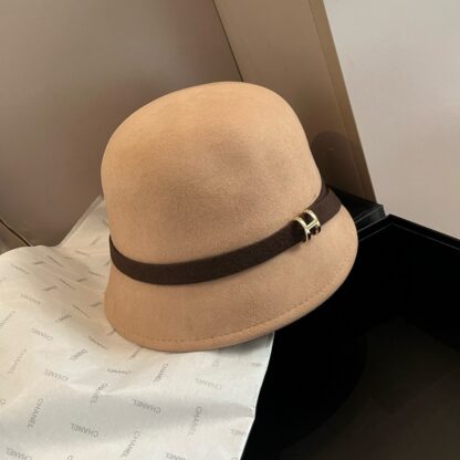 Hermès autumn and winter new wool bucket hat - Image 3