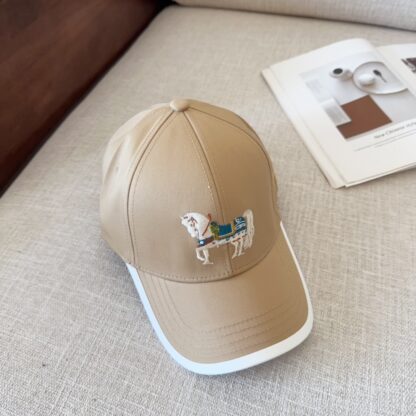 Hermès Unisex Canvas Baseball Cap - Image 3
