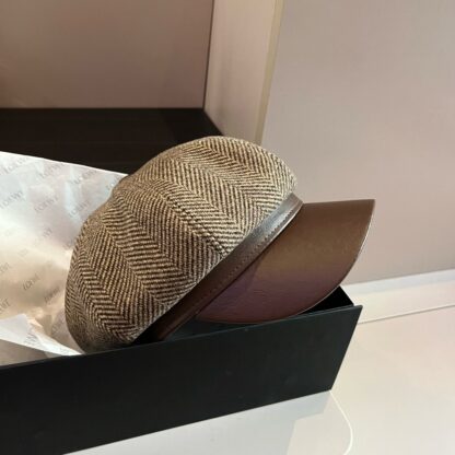 Hermes woolen new duckbill military cap - Image 3