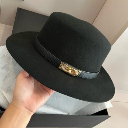 Hermès New Wool Belt Buckle Hat - Image 3