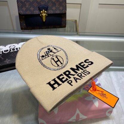 Hermès warm wool knitted hat