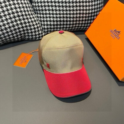 Hermès colorblock breathable canvas baseball cap - Image 3