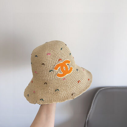 Chanel Straw Bucket Hat - Image 2