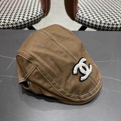 Chanel Japanese retro couple casual British beret - Image 3