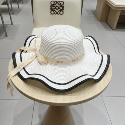 Dior bowler straw hat - Image 4