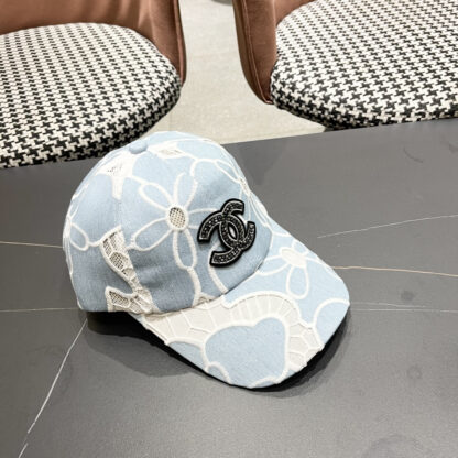 Chanel summer embroidered flower all-match baseball cap - Image 3