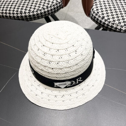 Dior Web cutout straw hat - Image 4