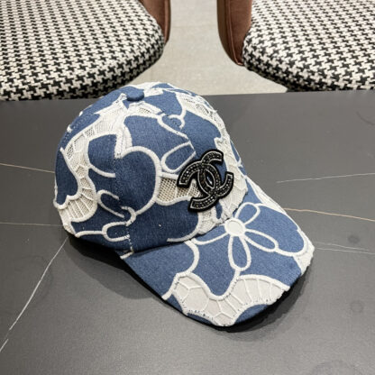 Chanel summer embroidered flower all-match baseball cap - Image 3