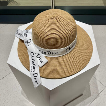 Dior straw visor bucket hat - Image 4