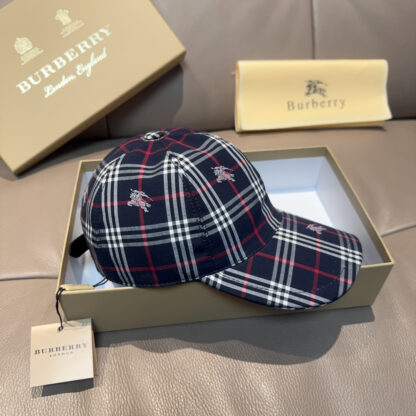 Burberry Check Fashion Baseball Cap - Image 4