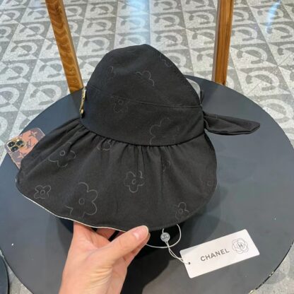 Chanel hollow top large brim sun hat - Image 3
