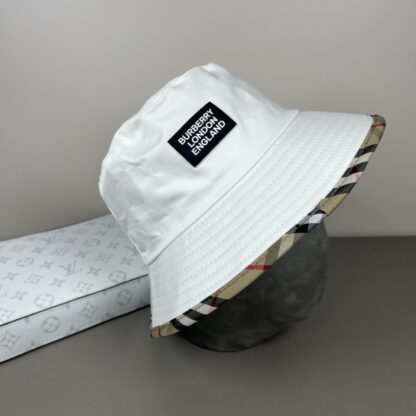 Burberry Simple Embroidery Fashion Bucket Hat - Image 4