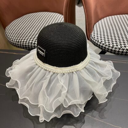 Burberry Classic Straw Bucket Hat - Image 3