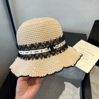 Chanel knitted wavy brim bucket hat - Image 3