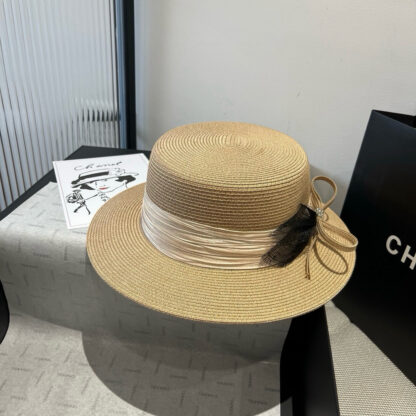 Chanel Flat Top Tulle Accessories Hat - Image 3