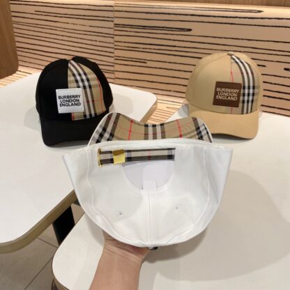 Burberry Classic Simple Check Baseball Cap - Image 4