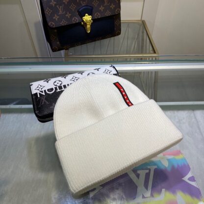 Prada Classic Breathable Knit Hat - Image 3