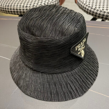 Prada large brim embroidered sun hat - Image 3
