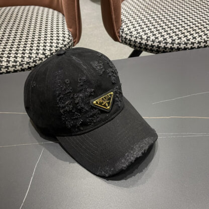 Prada classic inverted triangle logo breathable baseball cap - Image 3