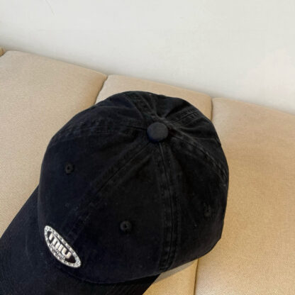 Miu Miu Denim Baseball Cap - Image 4
