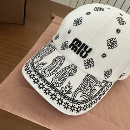 Miu Miu embroidered graffiti baseball cap - Image 4