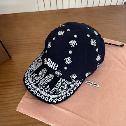 Miu Miu embroidered graffiti baseball cap - Image 4