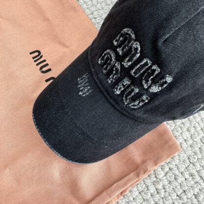 Miu Miu embroidered lettering baseball cap - Image 4