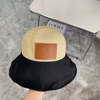 Saint Laurent woven bow bucket hat - Image 3