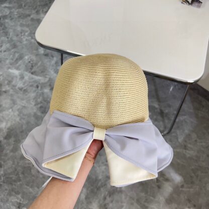 Saint Laurent woven bow bucket hat - Image 3
