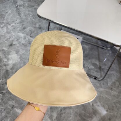 Saint Laurent woven bow bucket hat - Image 3